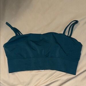Alphalete Dark Teal Sports Bra - Large